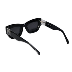 Óculos Clip-On RH LUXO® Cat-Eye Quadrado Preto