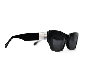 Óculos Clip-On RH LUXO® Cat-Eye Quadrado Preto