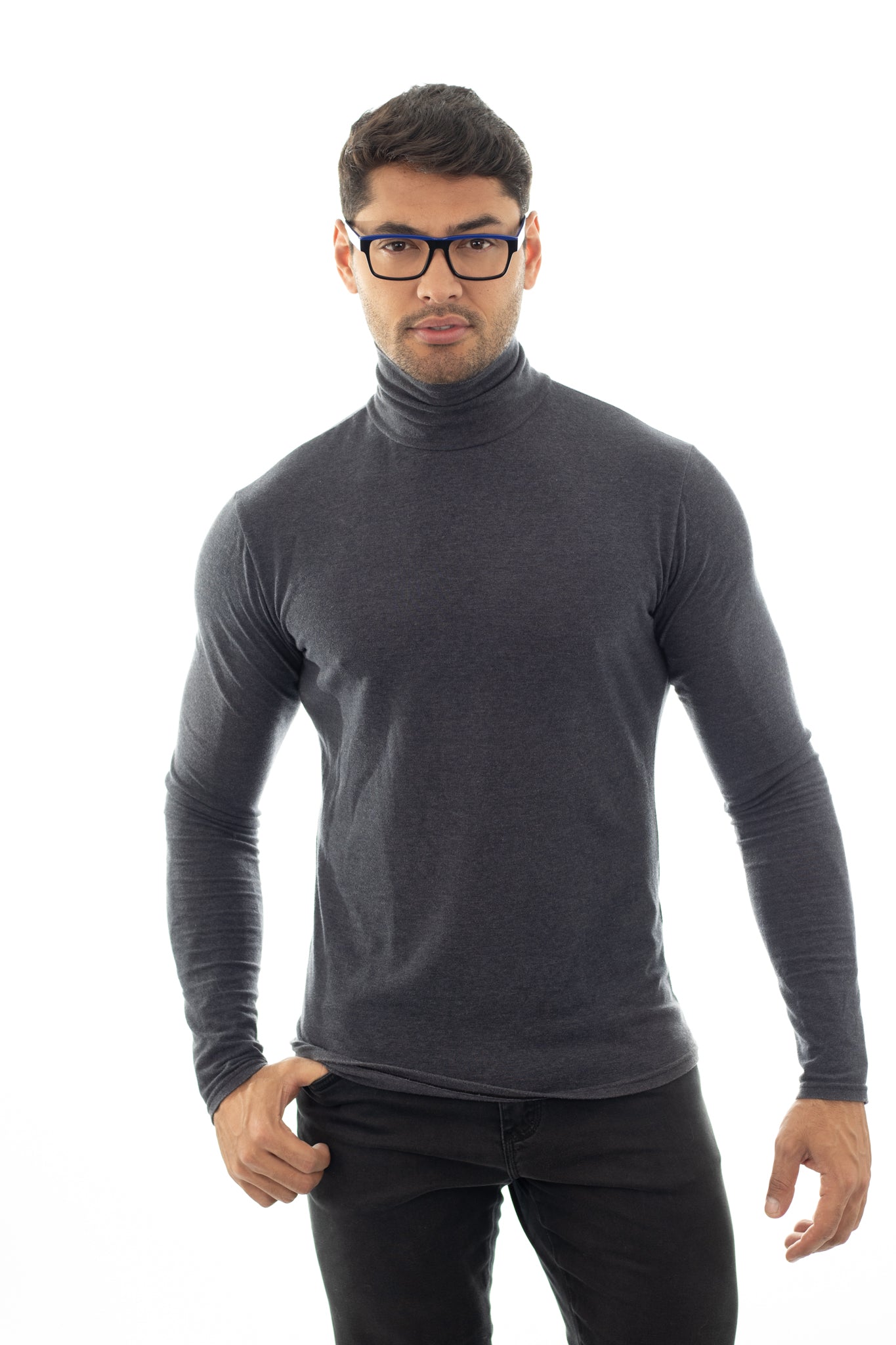 Armação para  Óculos de Grau Masculino RH LUXO® Azul com Preto